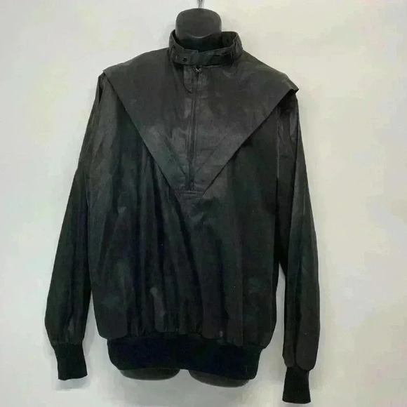 Pierre Andre’ Other - Vintage 1980s/90s stranger thing vibes black long sleeve  high collar Pierre